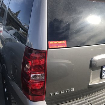 The Smog King - Get a smoke king sticker and get coupon price! - Smog Check Stations Near Me - Fairfield, California The Smog King - Get a smoke king sticker and get coupon price! - Smog Check Stations Near Me - Fairfield, California
