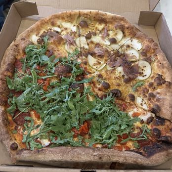 Pinthouse Pizza - 1/2 Half and Half Specialty, Large Ooh La La, Large Honey Pear, Large - Brewpubs Near Me - Round Rock, Texas Pinthouse Pizza - 1/2 Half and Half Specialty, Large Ooh La La, Large Honey Pear, Large - Brewpubs Near Me - Round Rock, Texas