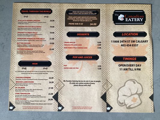 Menu photo 3 The Canadian Eatery Calgary, AB Menu photo 3 The Canadian Eatery Calgary, AB