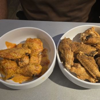 Wings and Rings - This is 2 different wings, I'm not sure what flavor. - Chicken Wings Near Me - New Braunfels, Texas Wings and Rings - This is 2 different wings, I'm not sure what flavor. - Chicken Wings Near Me - New Braunfels, Texas