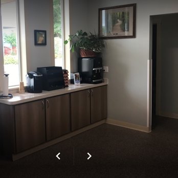 Grays Harbor - Coffee Area with bathroom entrance behind in new building. - Veterinarians Near Me - Montesano, Washington Grays Harbor - Coffee Area with bathroom entrance behind in new building. - Veterinarians Near Me - Montesano, Washington