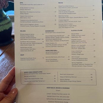The Peacock - Menu - Mediterranean Near Me - Austin, Texas