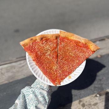 Fini Pizza - Tomato slice - with toasted garlicky breadcrumbs - Pizza Near Me - Brooklyn, New York