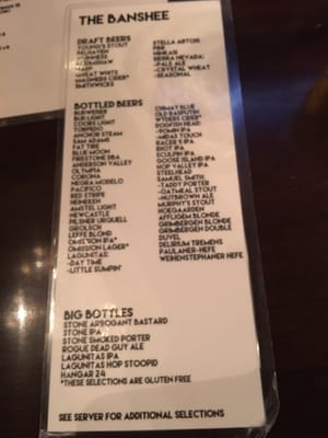 Menu photo 5 The Banshee Chico, CA