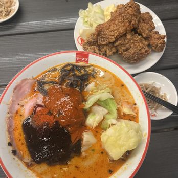 Ramen Nagi - Red King spicy level 10, chicken karage - Ramen Near Me - Costa Mesa, California Ramen Nagi - Red King spicy level 10, chicken karage - Ramen Near Me - Costa Mesa, California
