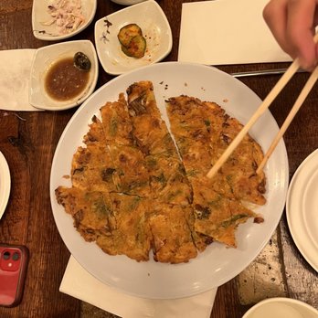 Hanbat Restaurant - 1-3. Kimchi Pancake - Korean Near Me - New York, New York Hanbat Restaurant - 1-3. Kimchi Pancake - Korean Near Me - New York, New York