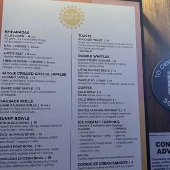 Sunny Side Up Aussie Bites - Menu - Desserts Near Me - Miami, Florida