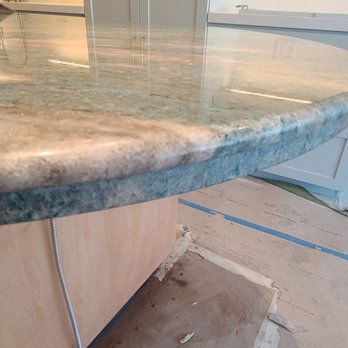 Giallo Stone - Giallo Stone fabricator did a great job making this design feature happen. - Kitchen & Bath Near Me - Los Angeles, California