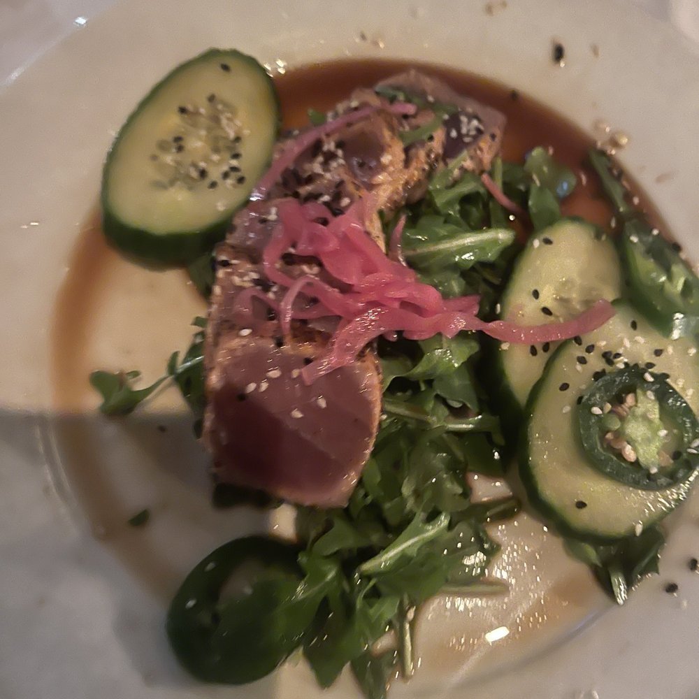 Nico's - Tuna appetizer. Ate some of it before taking the picture - New American Near Me - Long Beach, California Nico's - Tuna appetizer. Ate some of it before taking the picture - New American Near Me - Long Beach, California