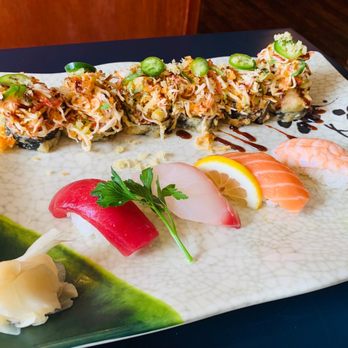Sushi Hana - Lunch special A with Chef's special roll. - Sushi Bars Near Me - Affton, Missouri Sushi Hana - Lunch special A with Chef's special roll. - Sushi Bars Near Me - Affton, Missouri