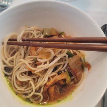 Chef’s House - Cold Soba noodles with Kimche, lump crab and salmon roe - French Near Me - Roanoke, Texas