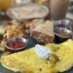 Chile & chorizo omelette Chile & chorizo omelette