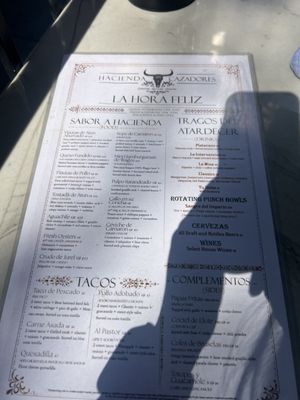 Menu photo 1 Hacienda Cazadores La Mesa, CA Menu photo 1 Hacienda Cazadores La Mesa, CA