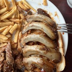 J Mae's Home Cooking - Showing the disappointment of my "BBQ Rib Sandwich"