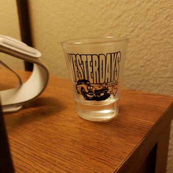 Yesterday's 50's Diner - $3.99 souvenir shot glass that comes with ice cream. Not a bad deal! - American Near Me - Bridgeport, Texas Yesterday's 50's Diner - $3.99 souvenir shot glass that comes with ice cream. Not a bad deal! - American Near Me - Bridgeport, Texas