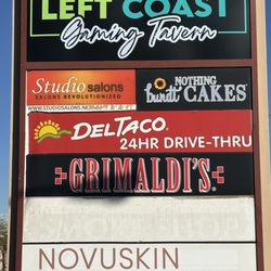 Left Coast Gaming Tavern - New monument signage