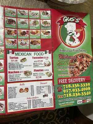 Menu photo 1 Gus’s Pizzeria Brooklyn, NY Menu photo 1 Gus’s Pizzeria Brooklyn, NY