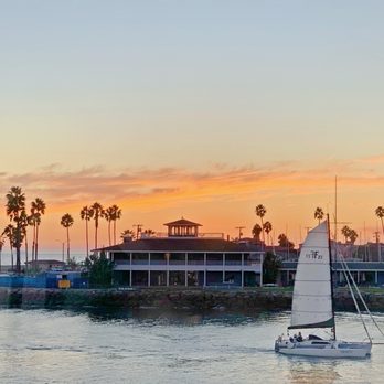 Ballast Point Brewing Long Beach - Awesome view from Upper Deck - Breweries Near Me - Long Beach, California