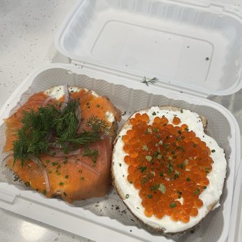 Odell's Bagel - Pastrami and salmon roe - Bagels Near Me - Denver, Colorado Odell's Bagel - Pastrami and salmon roe - Bagels Near Me - Denver, Colorado