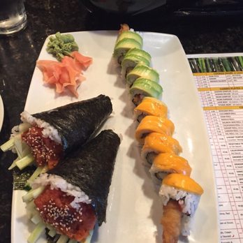 Umaii - The Spicy Tuna Handrolls and the Dancing Shrimp Roll. - Sushi Bars Near Me - Wilmington, North Carolina