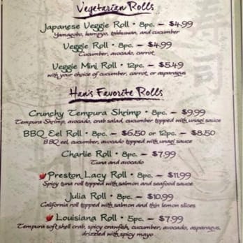 Han the Sushi Man - Menu - Sushi Bars Near Me - Joplin, Missouri