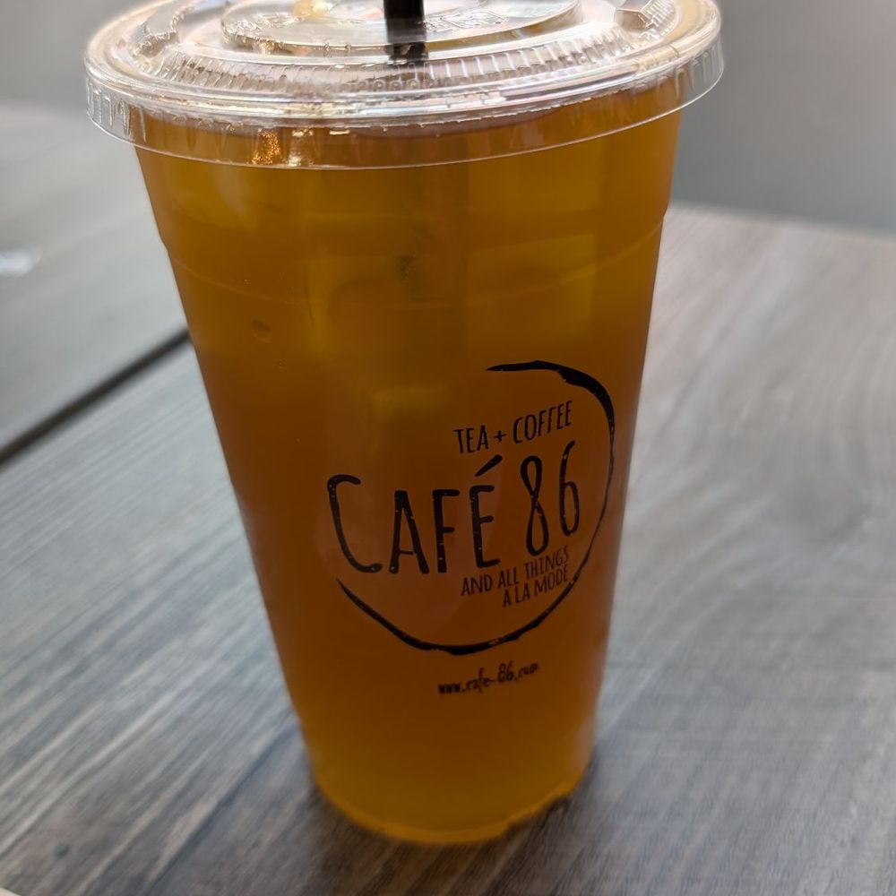 Cafe 86 - Jasmine calamansi iced tea - Desserts Near Me - Tustin, California