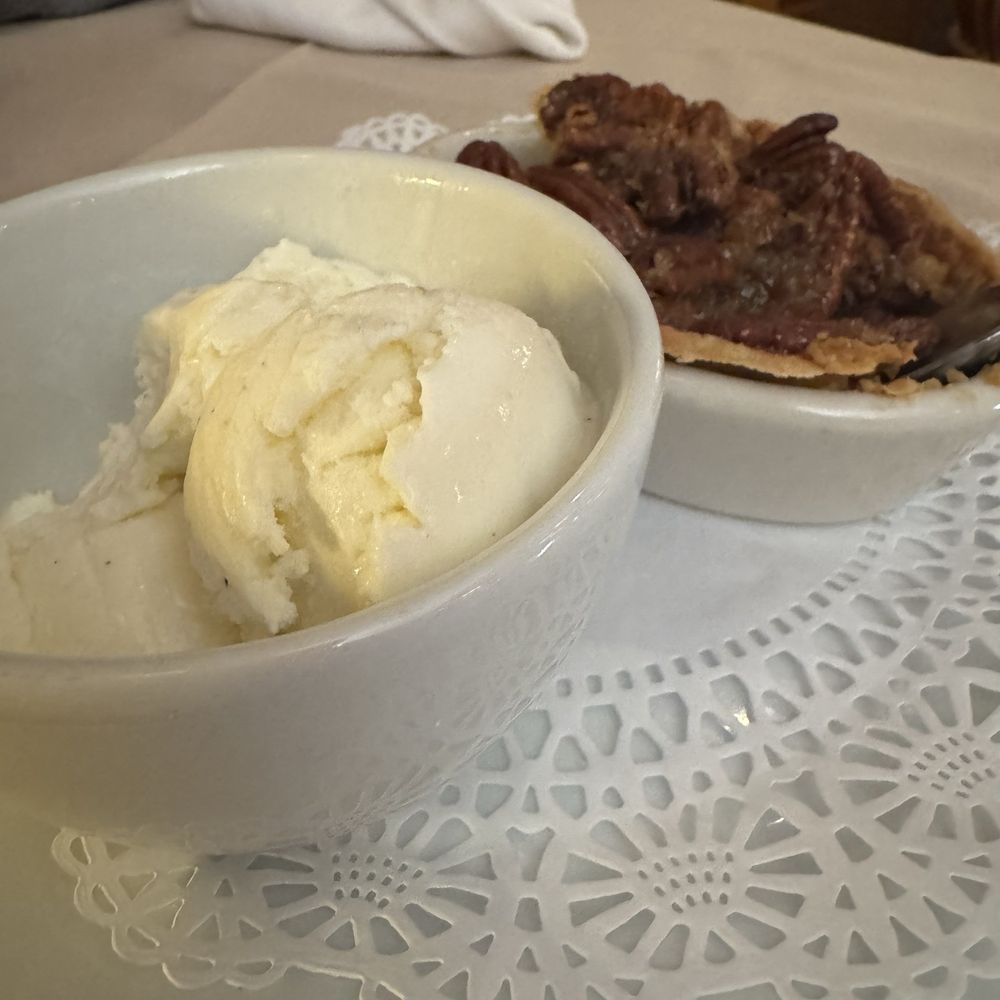 Dutch's Daughter - Pecan pie with ice cream. I accidentally started eating it before I remembered to get a picture. - Seafood Near Me - Frederick, Maryland Dutch's Daughter - Pecan pie with ice cream. I accidentally started eating it before I remembered to get a picture. - Seafood Near Me - Frederick, Maryland