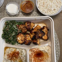 1. Chicken Kabab Platter, rice was extra. 1. Chicken Kabab Platter, rice was extra.