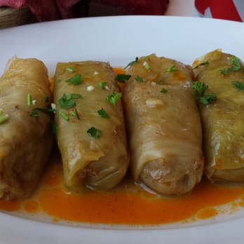 Aroma Cafe - Cabbage Rolls (from a can, $14.50, 1.5 stars) - Mediterranean Near Me - Los Angeles, California
