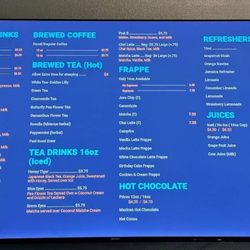 Betuzas Coffee Cafe - Drink menu