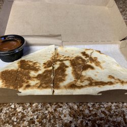 Tropical Smoothie Cafe - 3 Cheese Chicken Quesadilla: I would recommend one of the other quesadillas (this one was blend).