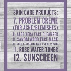 Rana's Herbline Skincare Products -- 100% organic, all natural ingredients.
