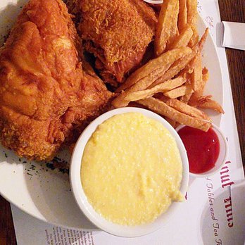 Walnut Hills - Fried Chicken, battered fries and cheese grits - Southern Near Me - Vicksburg, Mississippi Walnut Hills - Fried Chicken, battered fries and cheese grits - Southern Near Me - Vicksburg, Mississippi