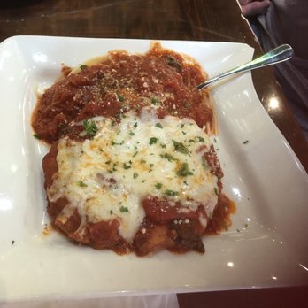 Little Rome - Chicken Parmigiana with spaghetti marinara - Italian Near Me - Plano, Texas Little Rome - Chicken Parmigiana with spaghetti marinara - Italian Near Me - Plano, Texas