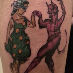 Drop of Ink Tattoo - Ray LaMontagne album cover, "Trouble."