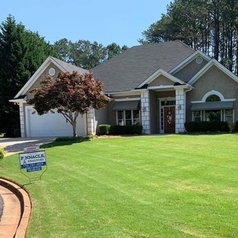 Georgia Precision Landscaping - the front yard of a home - Lawn Services Near Me