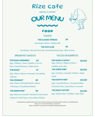 Menu photo 3 Rize Cafe North Hampton, NH