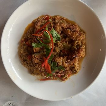 Pookies Thai - Soft shell crab with curry powder. - Thai Near Me - Westlake Village, California Pookies Thai - Soft shell crab with curry powder. - Thai Near Me - Westlake Village, California