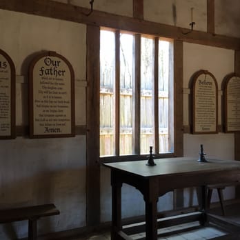 Jamestown Settlement - Church house in the fort. - Museums Near Me - Williamsburg, Virginia