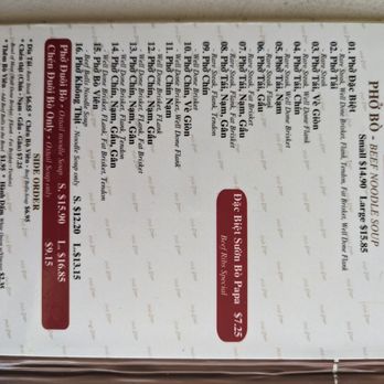 Pho Papa - Menu - Vietnamese Near Me - San Jose, California