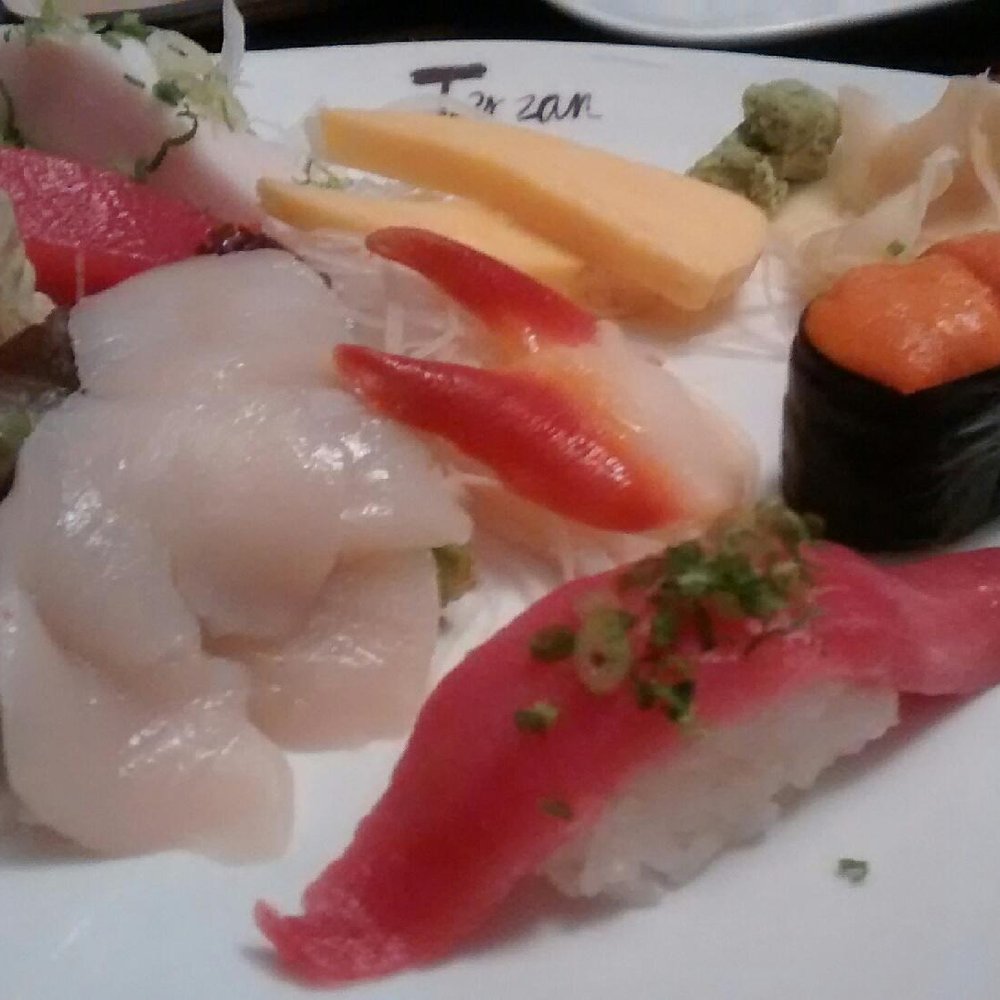Tenzan - All a la carte pcs: sea urchin sushi, tuna sushi, scallop sashimi, egg, surf clams, tuna and white tuna sashimi. - Japanese Near Me - Brooklyn, New York Tenzan - All a la carte pcs: sea urchin sushi, tuna sushi, scallop sashimi, egg, surf clams, tuna and white tuna sashimi. - Japanese Near Me - Brooklyn, New York