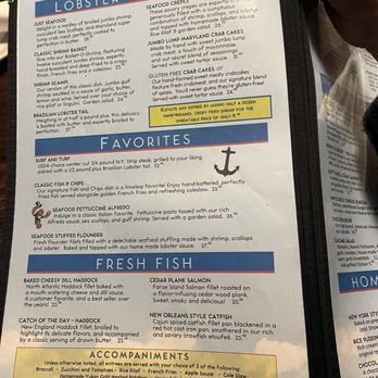 Cooper's Seafood House - Seafood menu - Seafood Near Me - Scranton, Pennsylvania