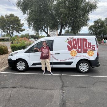 The Joy Bus Diner - Dian at Joy Bus van - Breakfast & Brunch Near Me - Phoenix, Arizona The Joy Bus Diner - Dian at Joy Bus van - Breakfast & Brunch Near Me - Phoenix, Arizona