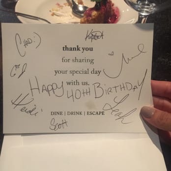 Nick's On 2nd - Lovely gesture! - New American Near Me - Long Beach, California Nick's On 2nd - Lovely gesture! - New American Near Me - Long Beach, California