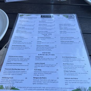 Avenida Restaurant - Menu - Filipino Near Me - San Mateo, California Avenida Restaurant - Menu - Filipino Near Me - San Mateo, California