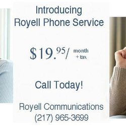 Royell Communications - Royell Reliable Internet AND Reliable Home Phone service!? Sounds Great! Call today 217-965-3699 #teamroyell