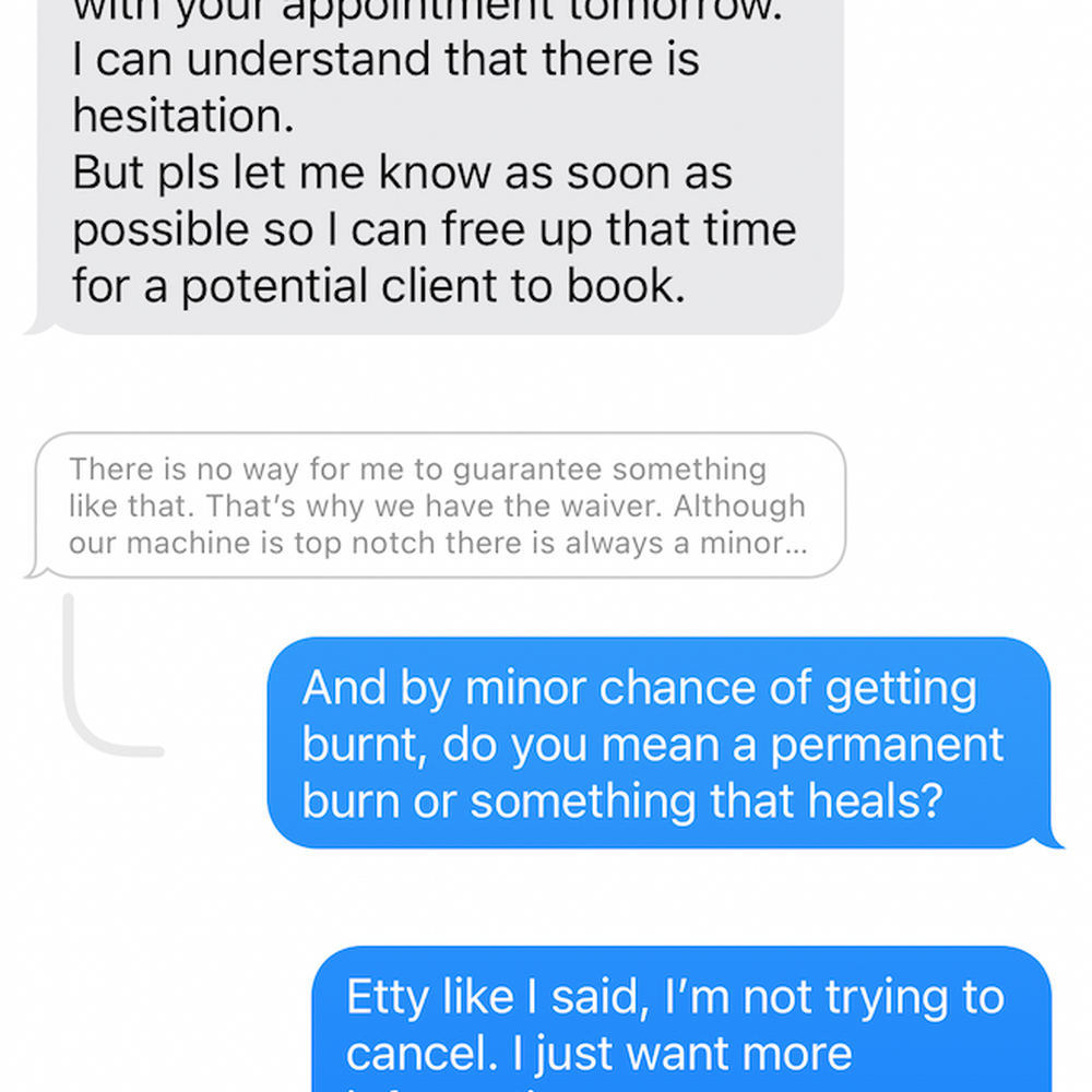 Fab Electrolysis - Etty prioritizing other customers when I never asked to cancel - Laser Hair Removal Near Me - Brooklyn, New York
