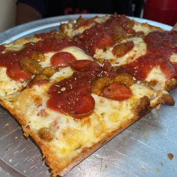 Parma Pizzeria Napoletana - The Detroiter Pizza (small, added spicy sausage) - Pizza Near Me - Thousand Oaks, California