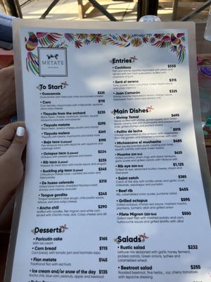 Menu photo 4 Metate Cabo San Lucas, BCS