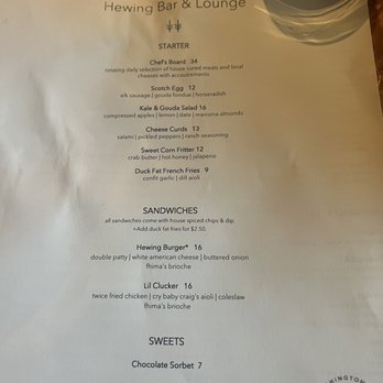 Hewing Bar & Lounge - Menu - Lounges Near Me - Minneapolis, Minnesota Hewing Bar & Lounge - Menu - Lounges Near Me - Minneapolis, Minnesota